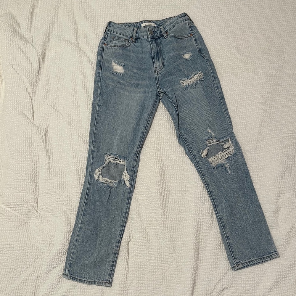 PacSun distressed mom jeans